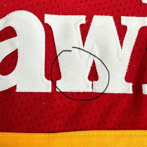 Atlanta Hawks Dominique Wilkins Mitchell Ness 1986-87 Vintage Jersey USA XXL - Picture 12 of 15